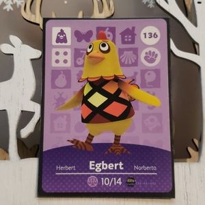 Genuine Animal Crossing amiibo card 136 Egbert